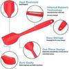 Kitchen Spatula Set, Silicone Dough Scraper, Heat Resistant Stainless Steel Core, Silicone