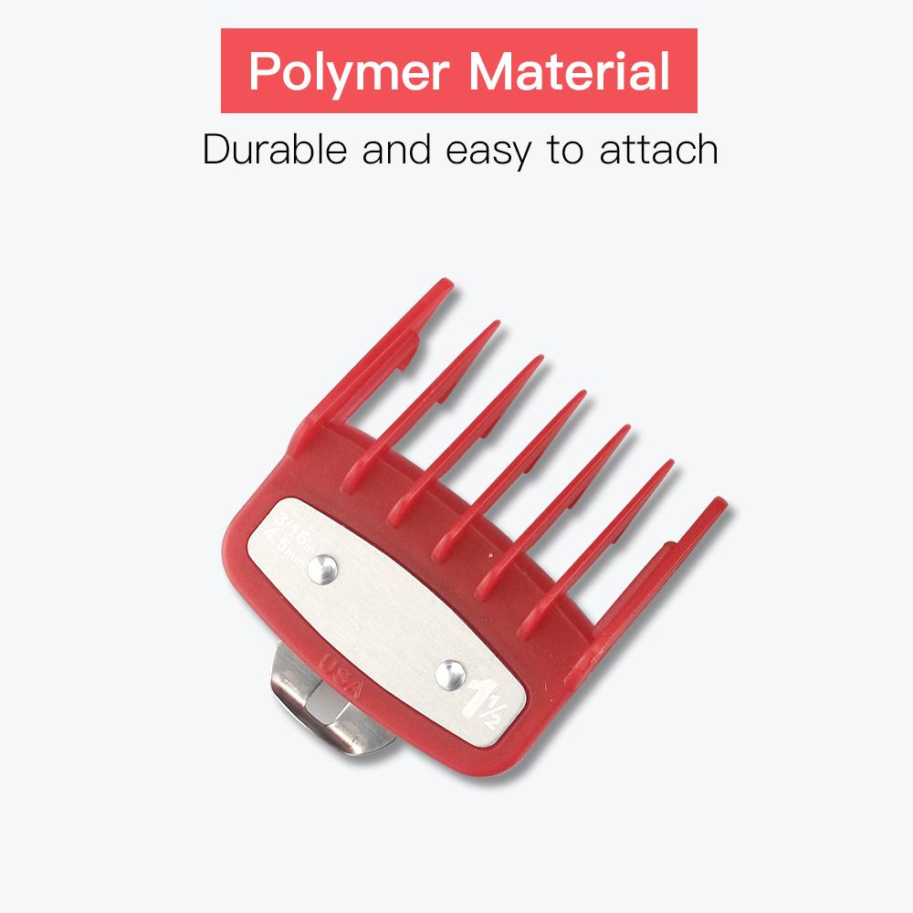 2Pcs Professional Hair Cutting Guide Comb Clipper Limit Comb Trimmer Cutting Styling Tools Attachment Compatible 1.5mm 4.5mm