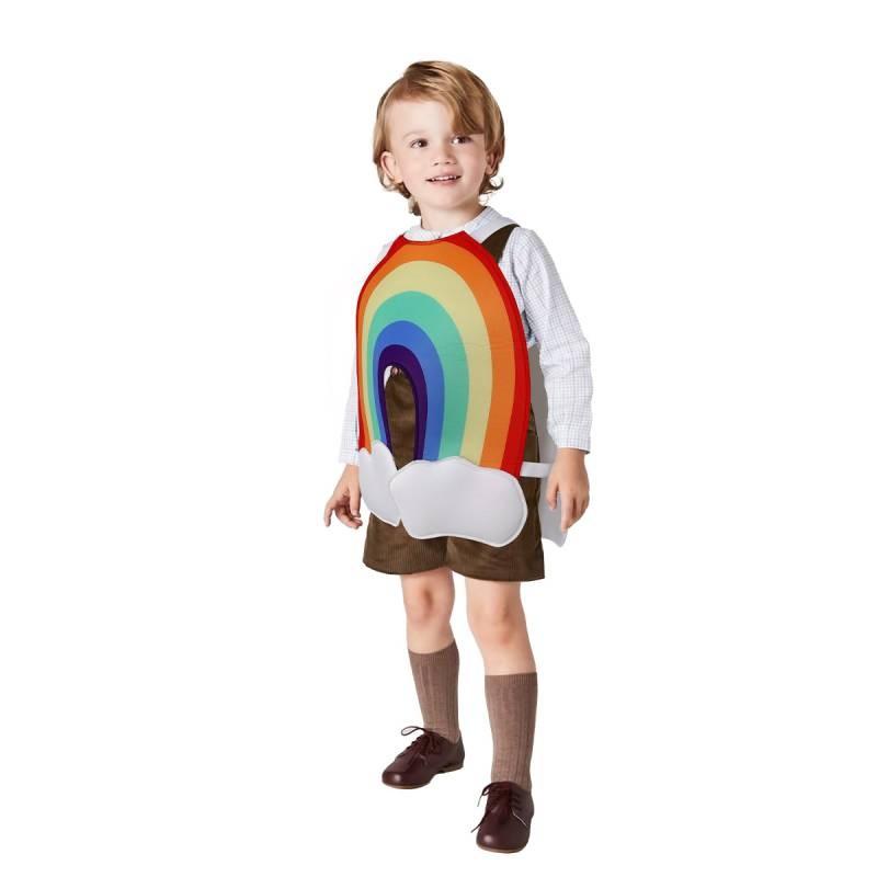 Rainbow Costume Cosplay Cartoon Clothes Kids Halloween Party Performance Stage
