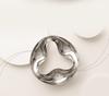 Elegant Twisted Metal Jewelry Display Tray - Streamlined Design for Exhibitions