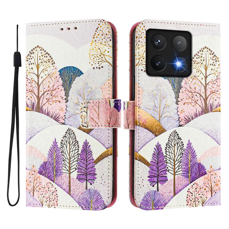 Luxury Flip Leather Case For Xiaomi 15 Pro Flip Cover On For Xiomi Mi 14 Ultra 14T Mi15 Pro 5G Wallet Bags Flower Cases Etui 202
