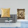 Elegant Home Cushion Cover And Vintage Resin Photo Frame for Stylish Living Room Office Dorm Car