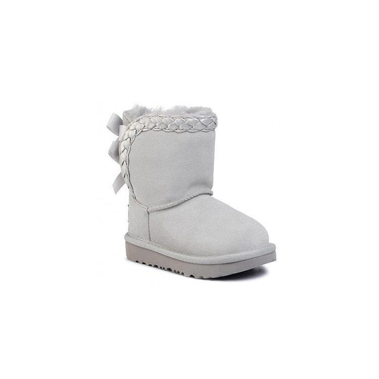 UGG CLASSIC SHORT II Kids' Cotton Boots Children Aged 3 7 Years Old Gray 1103617T-GRV