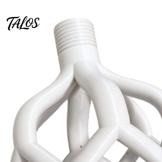 Handheld Shower Head Head, 3D Printed Hollow Woven Rainfall Sprayer, Clog-Free Bathroom Easy Clean Installation Accessory