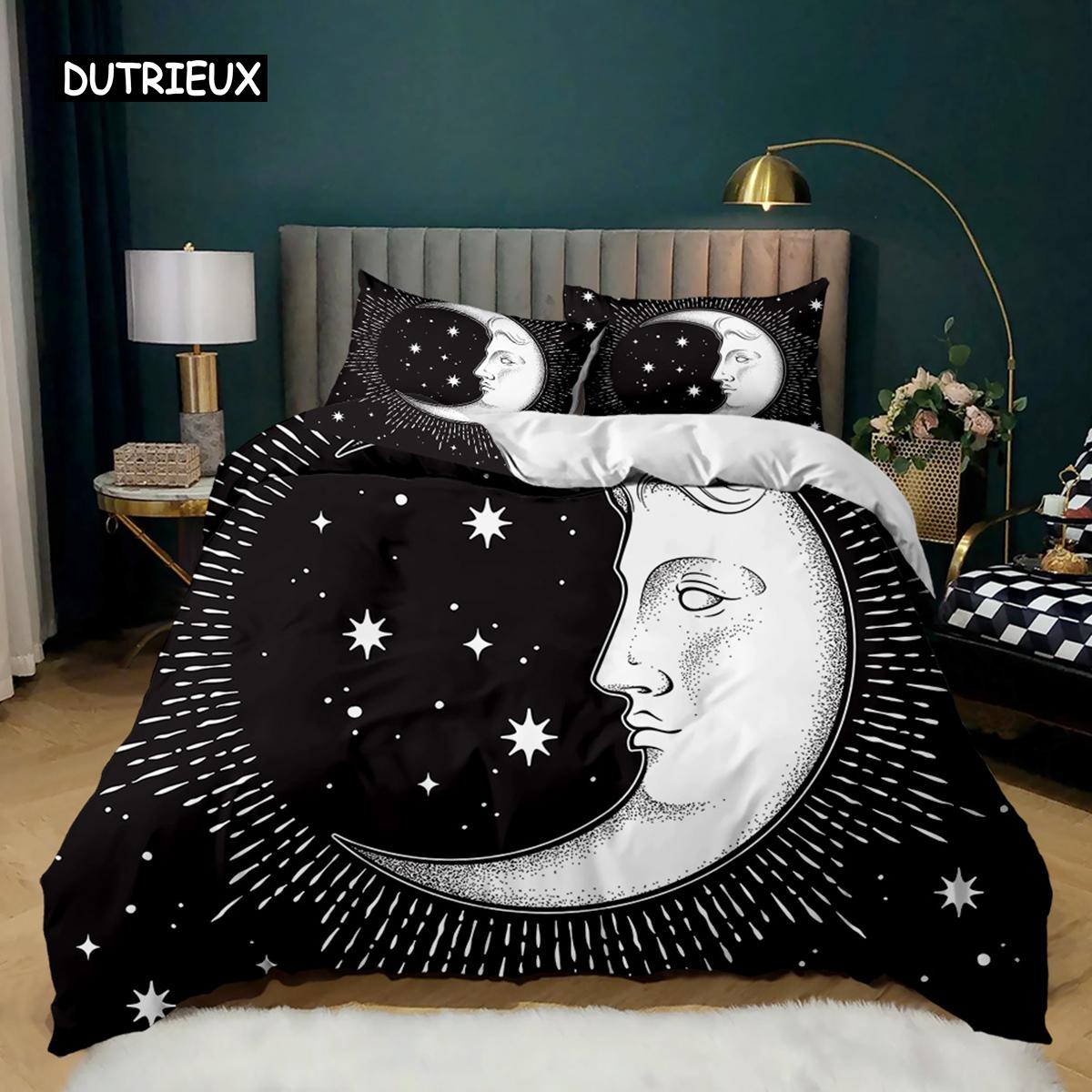 

Bohemian Style Comforter Cover Kit Golden Sun Twin Size Bed Linen Kit Boho Style for Teens Adults Full Size Queen Dimension King Size Size Polyester EU single(135x200cm)