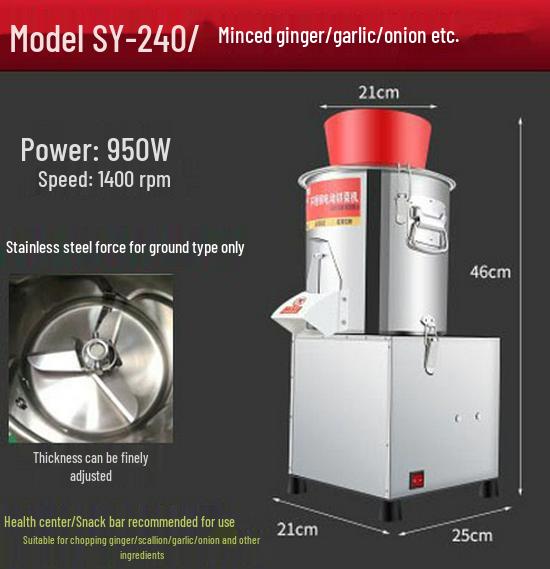Commercial Electric Vegetable Chopper & Mincer for Chicken Feed and Granular Filling