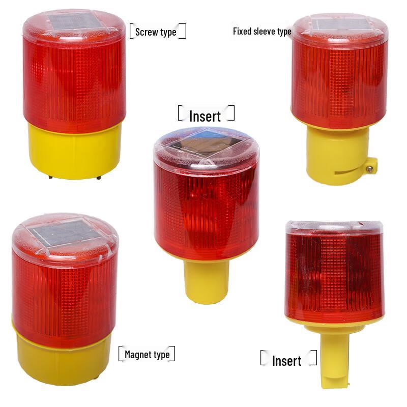 Solar Powered Safety Warning Flashing Light