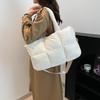 Large-capacity Bag Women's 2025 New Winter Versatile Simple Shoulder Bag Texture Portable Class Commuter Tote Bag