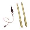 A25F-Retractable Dowsing Rod + Cone Pendulum Kit Metal Dowsing Rod For Water Treasure Finding Tools A