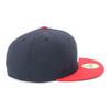New Era 59FIFTY MLB Atlanta Braves Home Baseball Size On-Field Cap, Navy/Scarlet, 7.3/8 (Japan)