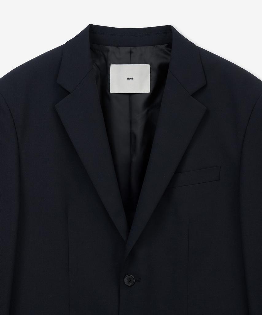 Tngt High Wool Blended Comfort Set-Up Jacket (Navy) Tnja6E100N2