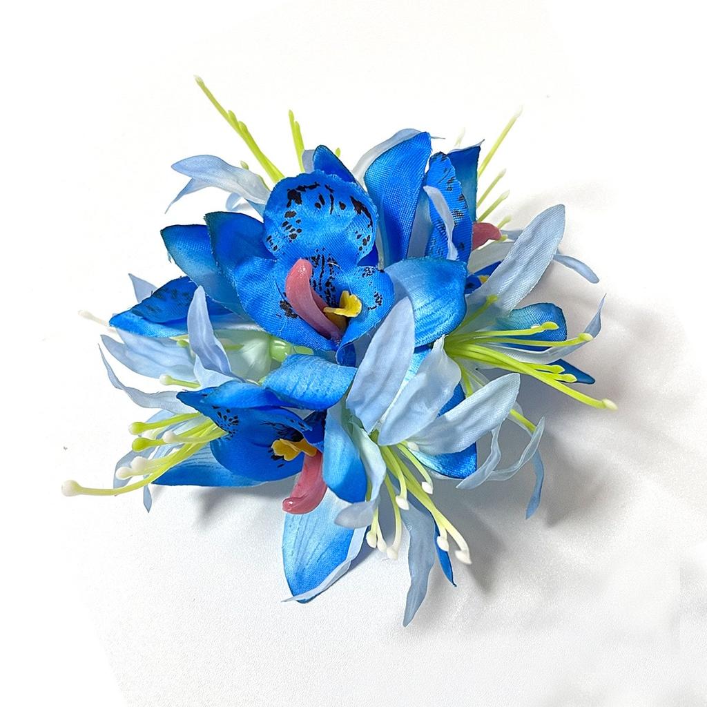 Large Sweet Equinox Flower Hair Clips Simulated Orchid Flower Hair Pins Beach Hawaii Vacation Foral Hair Clips Hair Accessories