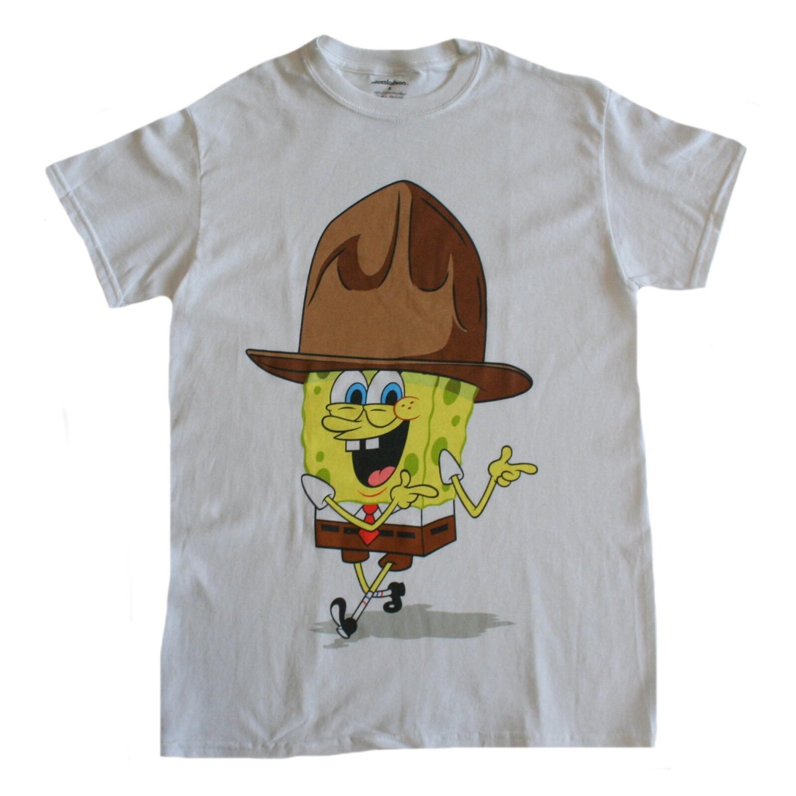 Nickelodeon Spongebob Squarepants Cowboy Men s T-Shirt -NEW S
