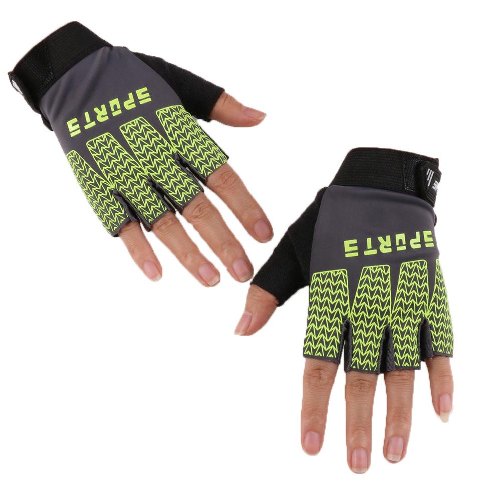 Children's Half finger Gloves Outdoor Riding Roller Skating Gloves for Spring and Summer Boys and Girls Bicycles Non Slip Multi Color Gloves