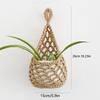 Boho Macramé Plantenhanger Mandje Voor Vetplantjes Katoenen Touw Geweven Hangmand Met Netzakje Huisdecoratie Organizer