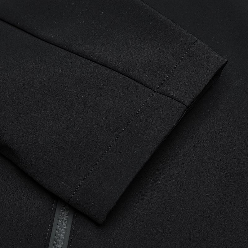 FILA Fleece Jacket With Stand Collar Men Jackets Black F11M513701FBK