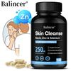 Balincer Doplněk pro čištění pleti, Niacin, Zinek a Selen, Formula pro čistou pleť, 120 kapslí