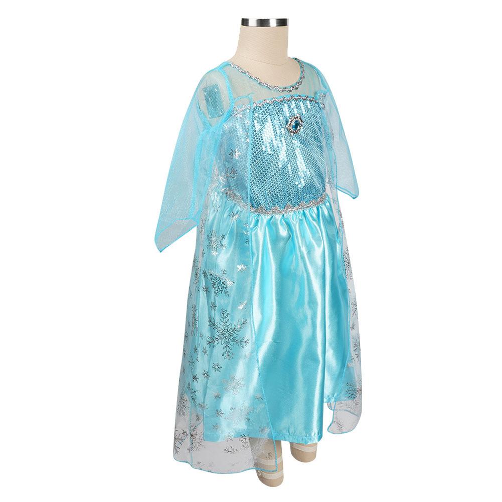 Girls Elsa Anna Dress Children Princess Carnival Dress Kids Jasmine Rapunzel Pageant Flower Disguise Cosplay Christmas Costume