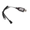 Advanced 6.4V Charger SM3P 600mA Battery Charging Cord with Safe Protections for Engineering Vehicle, Toy Car Black
