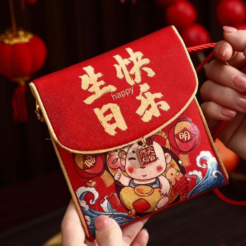 Traditional New Year Red Envelopes Blessing Red Pocket Chinese Lucky Money Bag Celebration Party