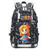 Zelda Zelda Plecak z Nadrukiem Akcesoria Outdoorowy Port USB Duża Pojemność Plecak Podróżny