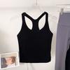 Lu Same Ebb Yoga Vest Women's Sports Bra Removable Chest Pad I-Shaped Pilates Yoga Jacket