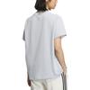 Adidas Graphic Logo Crew Neck Sports Casual Short Sleeve T-Shirt Women Tops Light-Blue KC0971