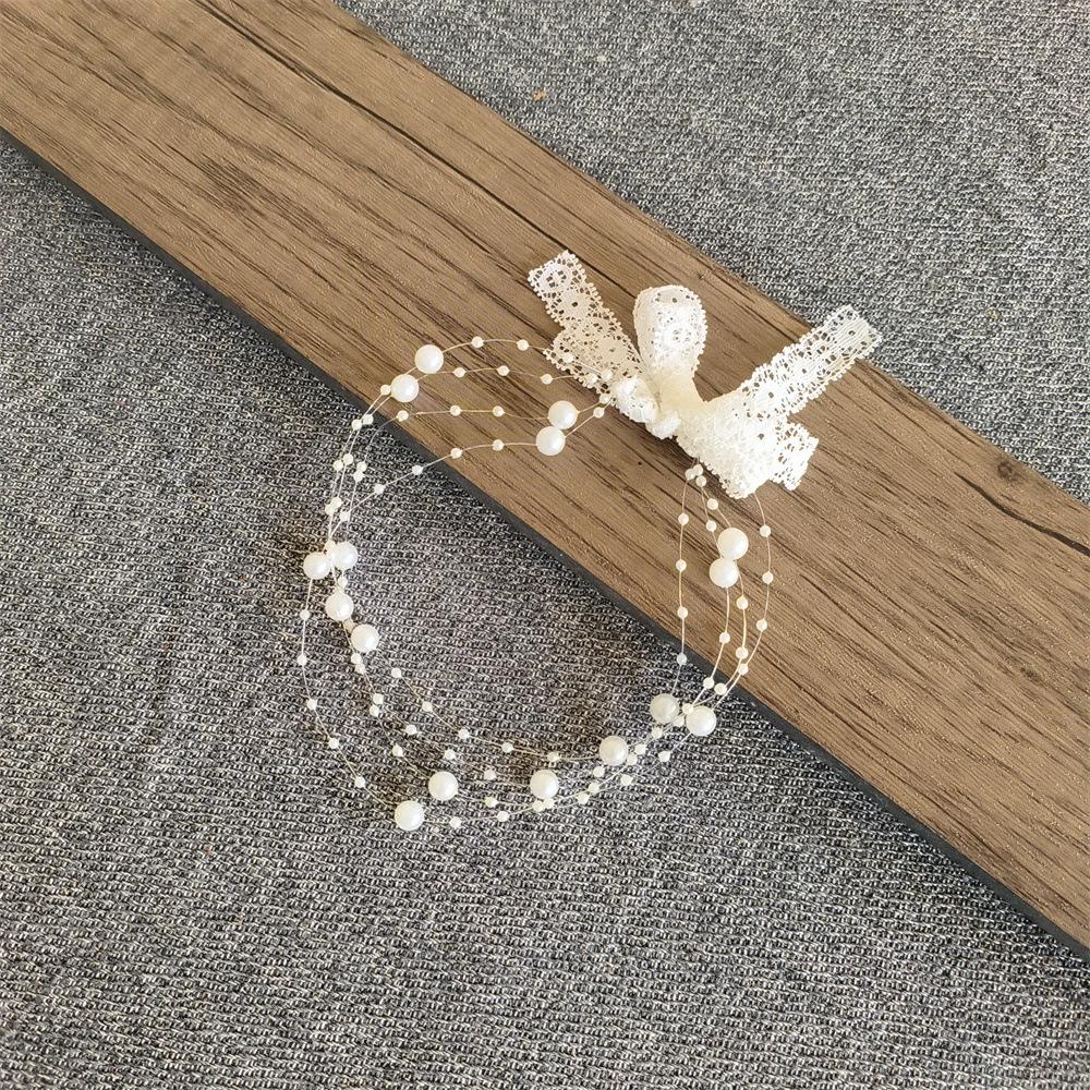 Baby Full Moon Photography Pearl Headband & Bead Props