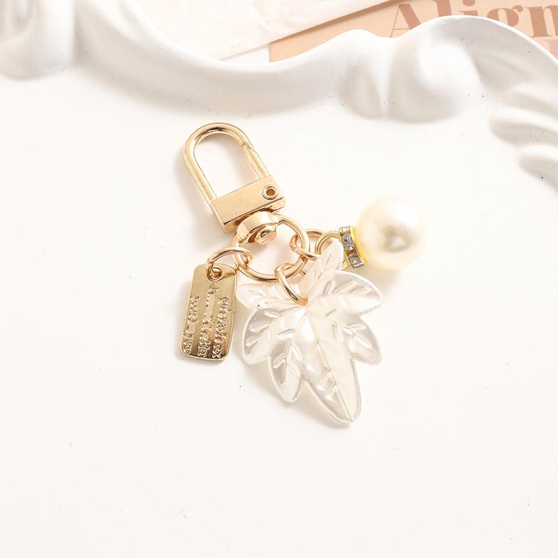 1 Elegant Tassel Gift Keychain Cute Keychain Vintage Bow Luxurious Pearl