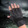 Outdoor Tactical Half Finger Gloves Field Training Sports Riding Mountaineering Non-Slip Motorcycle Full Finger Touch Screen Leather Gloves