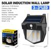 Solar Tungsten Night Lamp Intelligent Motion Sensor Wall Lamp 3 Lighting Modes Waterproof Courtyard Garden Decoration Lantern