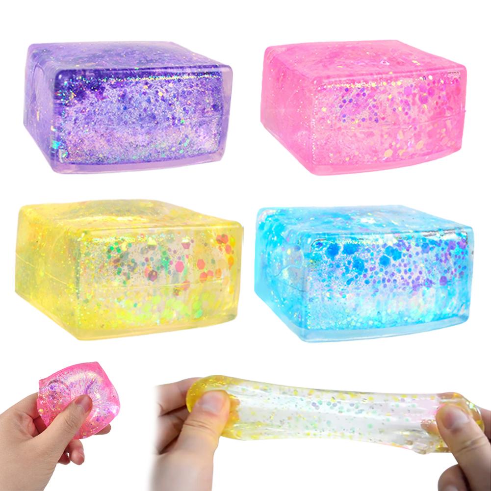 

Ice Maltose Stress Relieving Toy Simulated Tofu Stress Squeeze Toy Anti Stress Slow Rebound TPR Block Decompression Toy