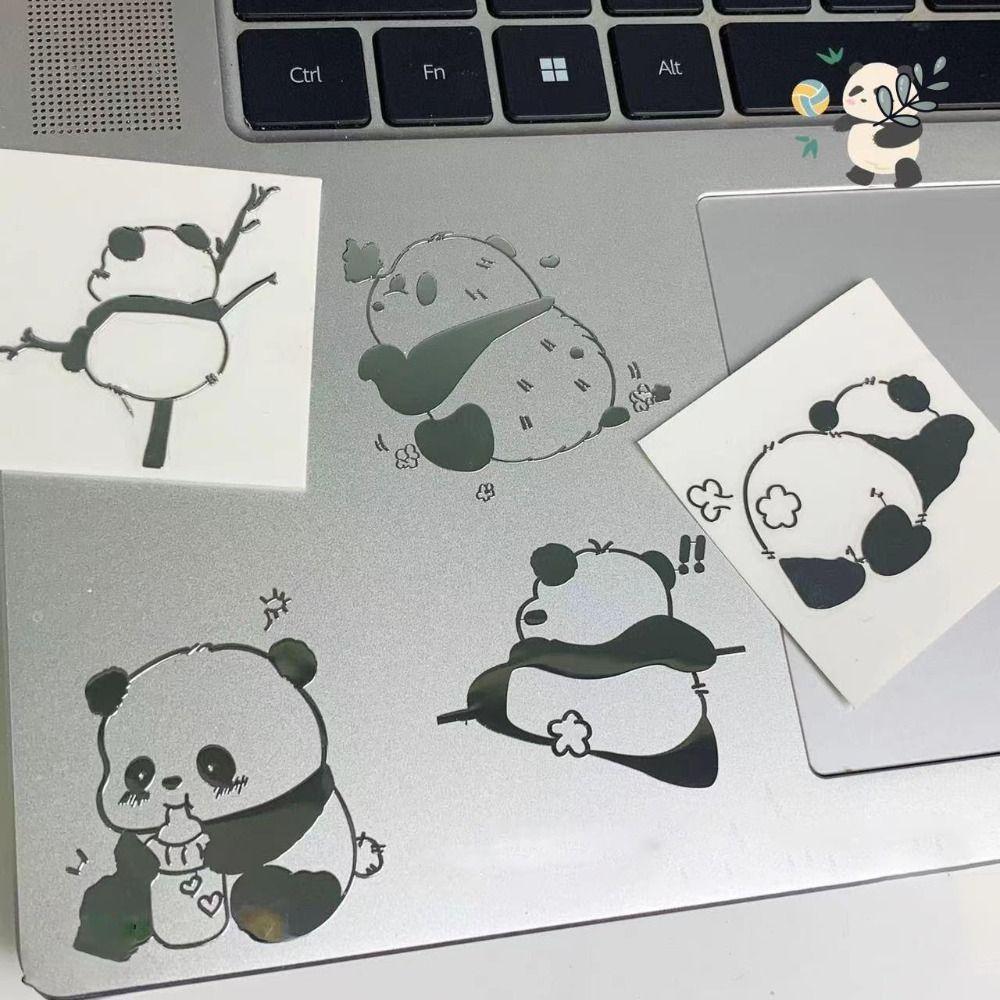 Cartoon Computer Metal Sticker Panda Planner Scrapbooking Fashion Diary Stickers  Laptop Computer