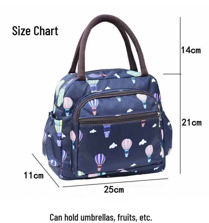 2025 High-End Multi-Pocket Floral Women's Tote Handbag
