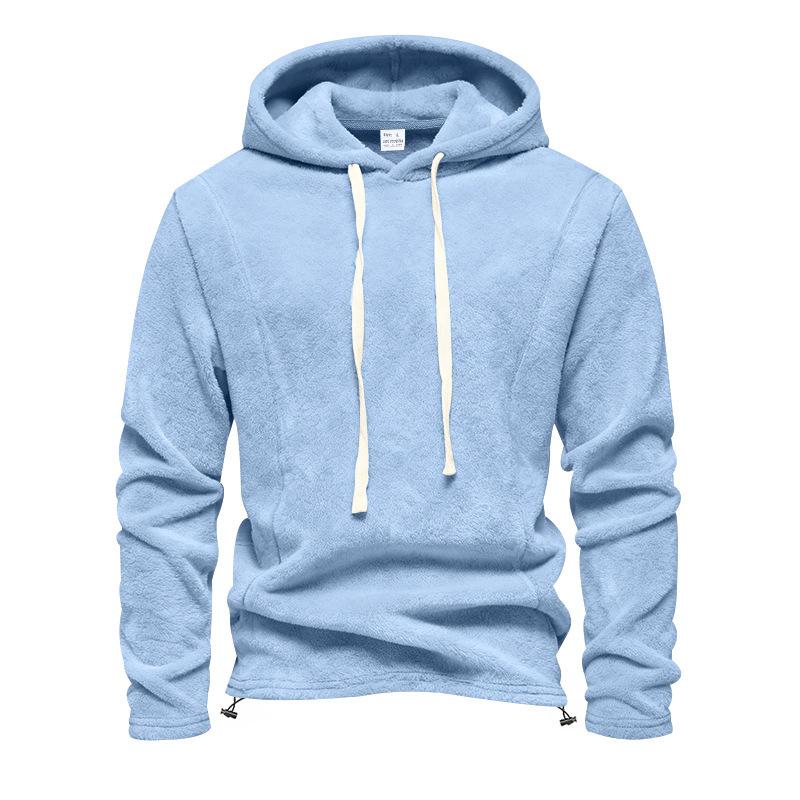 Men S Casual Long Sleeve Hooded Sweatshirt With Drawstring