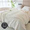 White bedspread, square embossed blanket, 200x220 cm, birthday