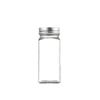 Bamboo Lid 120ml Glass Spice Jar - Square Seasoning Container