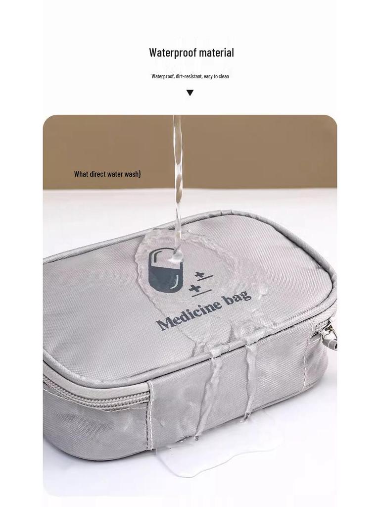 Compact Travel Medicine Bag - Portable First Aid & Storage for Business Trips