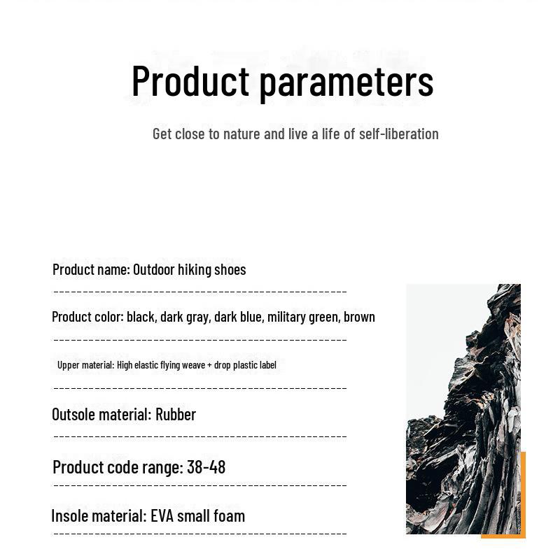 Pantofi de exterior antiderapanți pentru drumeții și alpinism: Rezistent la uzură, Gata de vad și pescuit