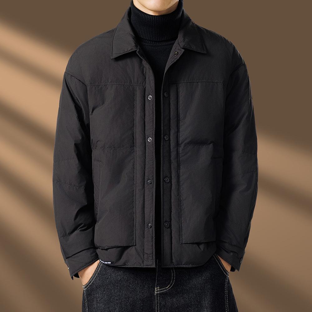 2025Daily Casual Men's Cotton Jacket Hooded Slim-Fit WinterTrendy padded clothes