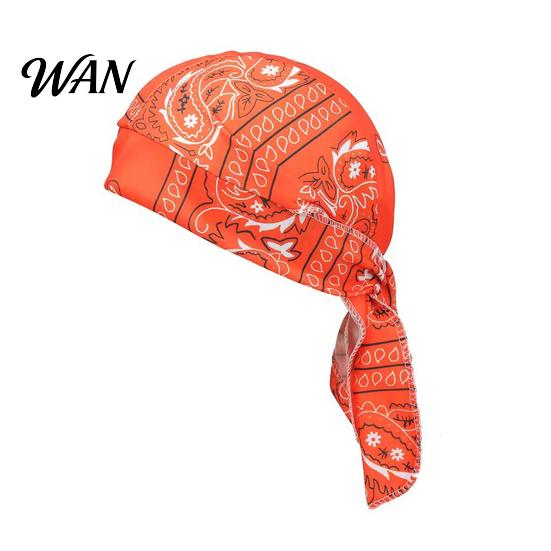 Paisley Kopftuch Kühlender Turbanhut Muster Elastische Passform Verstellbare Riemen Piratenstil Bandana Atmungsaktives Schweißableitendes Gewebe Outdoor Fahrradkappe