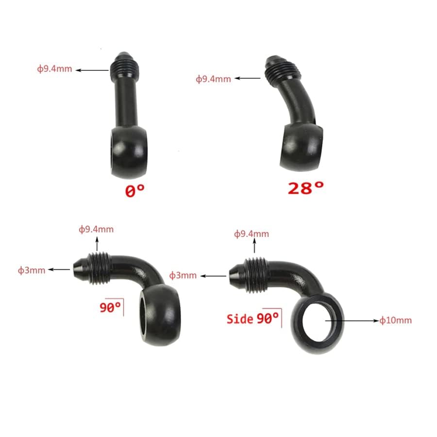 Fireyouracing Motorcykel Bremse slange Banjo Fittings Kun M10, til Motorcykel