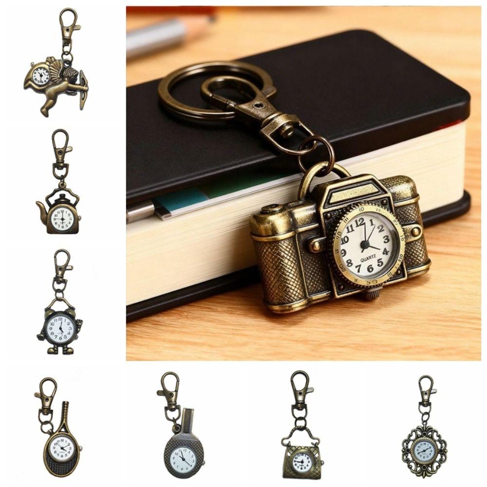 Quartz Movement Pocket Watch Vintage Design Vintage Pendant Watch Charm Quartz Watch  Bag Pendant