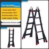 Multifunctional Telescopic A-frame Ladder with Carbon Steel and Thickened Iron