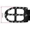 ZETA RACING Aluminum Footpegs Black for SEROW250 TRICKER WR155R XT250 CNC High Strength Footrests Dirt Bike Wide Pegs