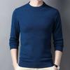 Spring and Autumn Men's Pure Wool Sweaters, Round Neck Bottoming Shirts, Business Casual Sweaters for Men