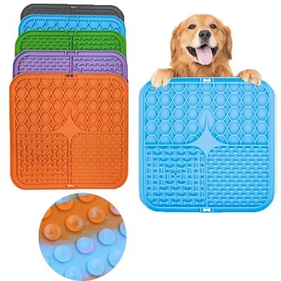 Tovaglietta per animali domestici Gatto Cani Tappetino da lecco Ciotola Slow Feeder Con Ventosa Accessori per l'alimentazione del cane Addestramento Animali Domestici Distrazione per il bagno Prodotto per animali domestici
