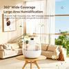 Ultrasonic Air Humidifier, Dual Nozzle Desktop Humidifier, Quiet Fine Mist Desk Humidifier for Bedroom Office Living Room