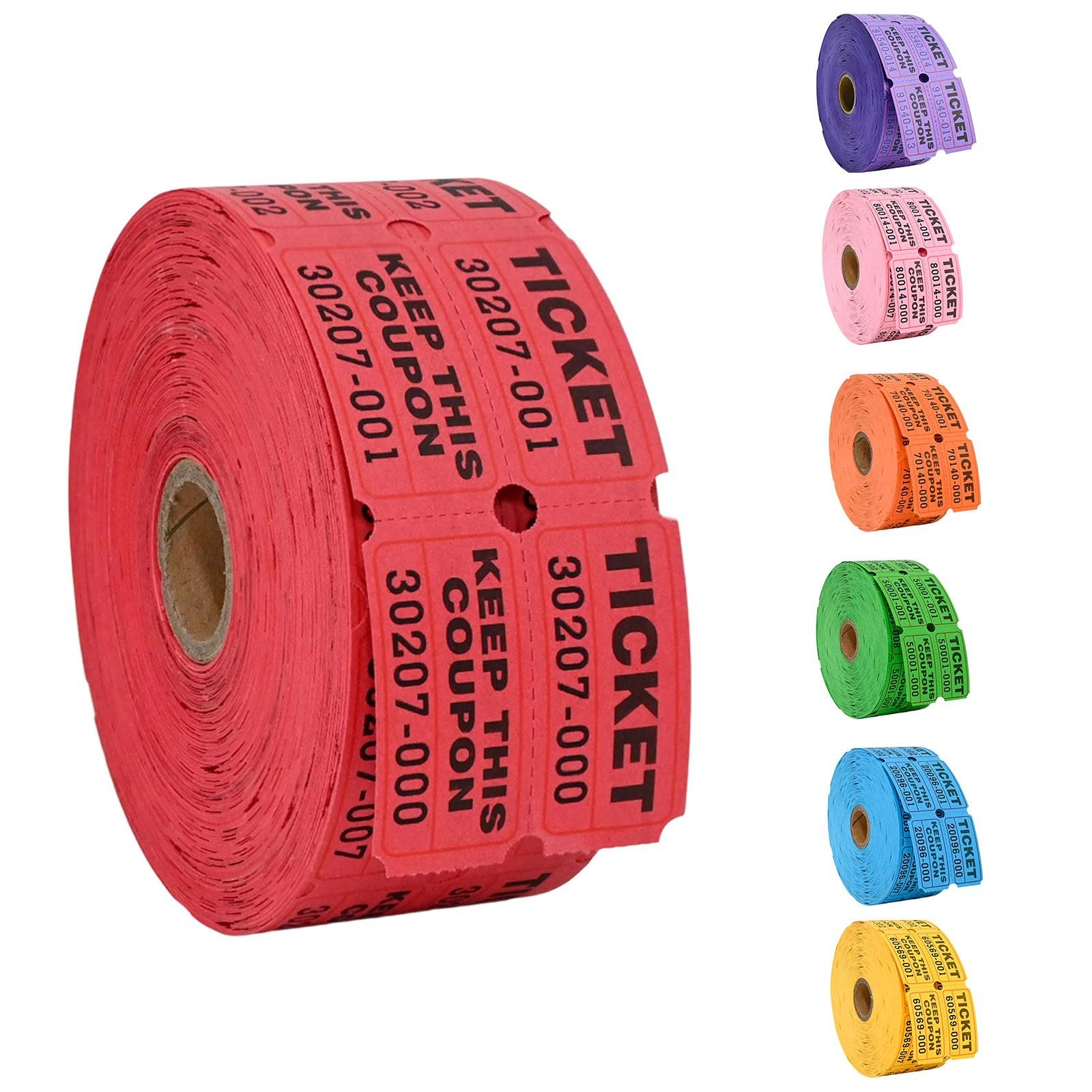 

500 шт. Цветной отрывной купон на вход, ваучер, купон для розыгрыша призов фиолетовый