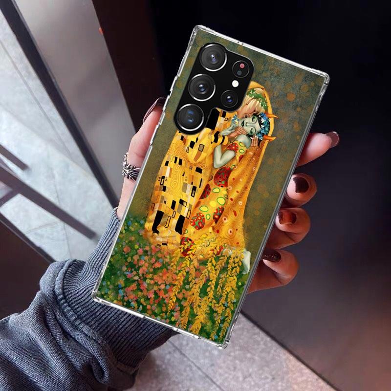 

Kiss by Gustav Klimt Desig Phone Case For Samsung Galaxy S23 S24 S25 Edge S26 Ultra S22 + S21 Plus S20 FE Cover Silicone Print S Samsung S26